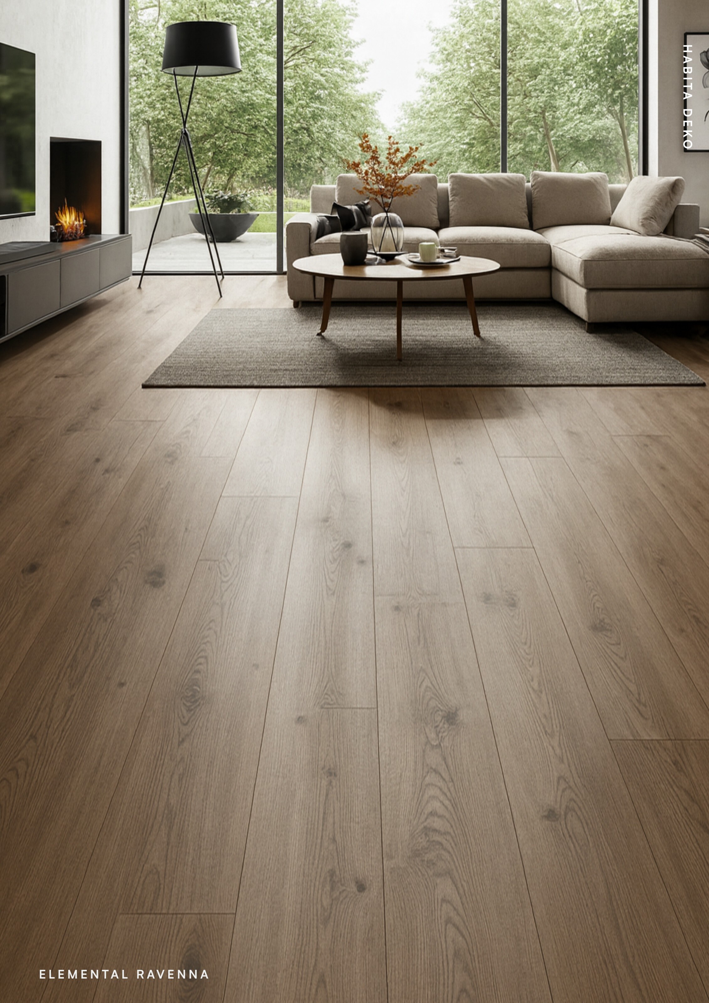 Interior con piso Ravenna